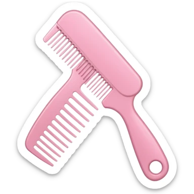 light pink styler comb sticker