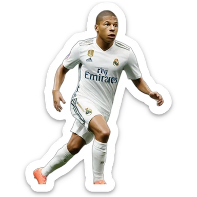 Mbappe real madrid sticker