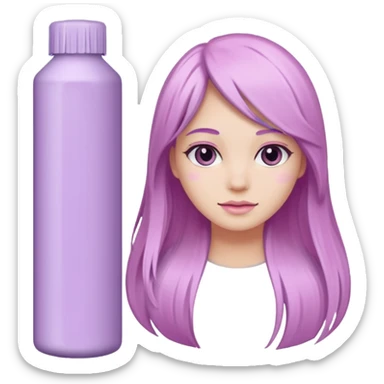 two tubes of pastel hair dye, one pink and one lilac sticker