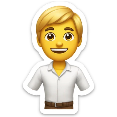 Emoji fachero dando un like sticker