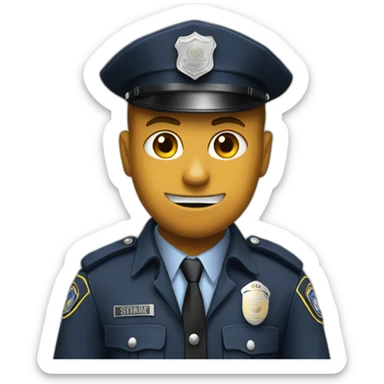 Jackal as cop sticker