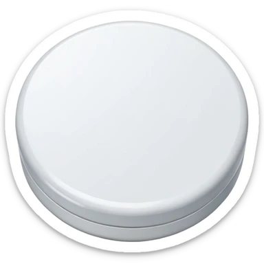 white round pill generic pharmaceutical tablet no text sticker