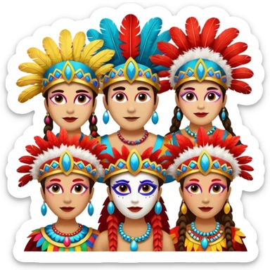 mascaras murga sticker