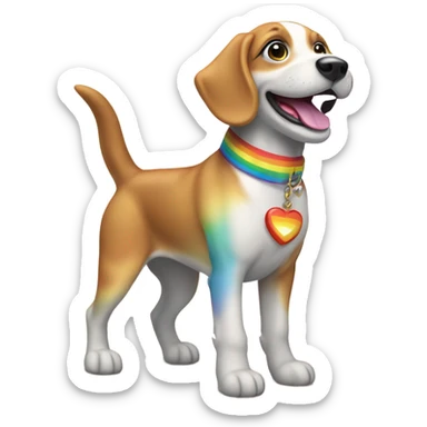 Gay dog sticker