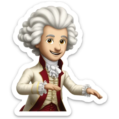 Mozart twerking sticker