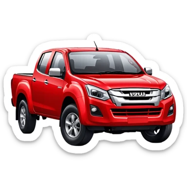 Isuzu D-MAX - Isuzu (Model Year: 2024) (Iconic colour: Red) sticker