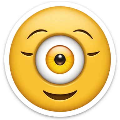 emoji haciendo un guiño con un ojo  sticker