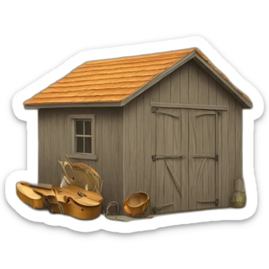 Shed music sticker