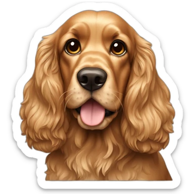 Dog-golden-english-cocker-spaniel-full-body sticker