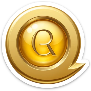 Una etiqueta de producto dorada en forma de sello con las iniciales 'RA', rodeada por una luz brillante. Fondo crema. Estilo: lujo minimalista, fotorrealista. sticker