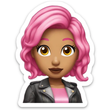 Nicki Minaj pink hair sticker