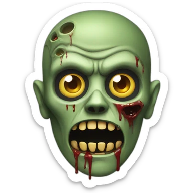Zombie roue arrière sticker