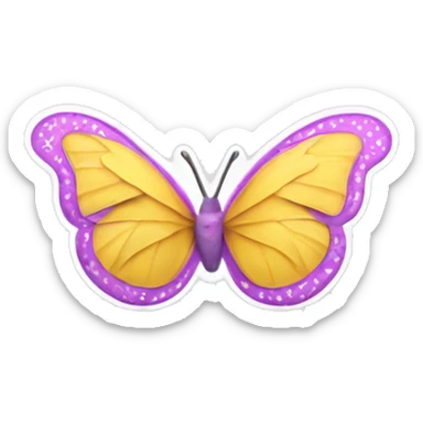 Bikini bra with butterlies sticker