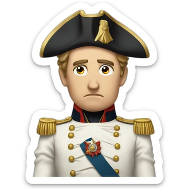 Napoleon distraught sticker