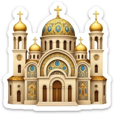 Byzantine church sticker