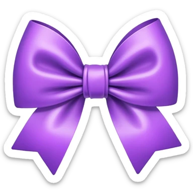 Purple bow png sticker
