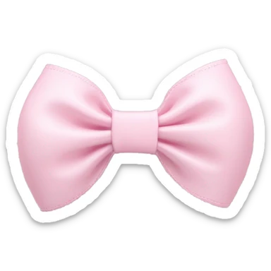 Coquette bow light baby pink sticker