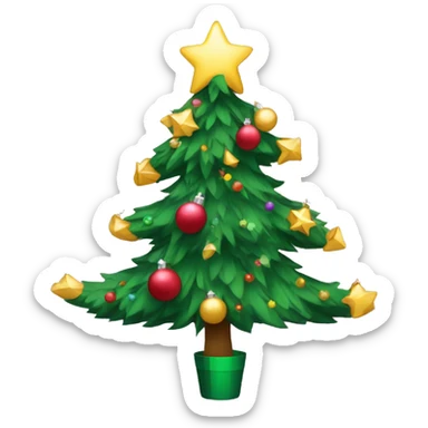 Coquette Christmas tree sticker