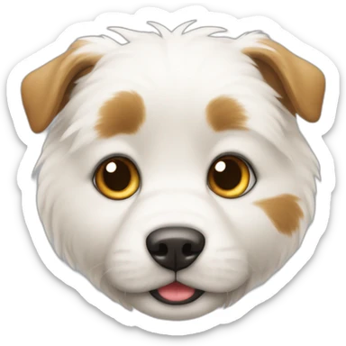 Un moitié chat moitié chien sticker