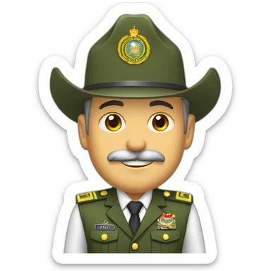 SUBOFICIAL MAYOR EJERCITO TIERRA CANOSO Y 60 AÑOS sticker