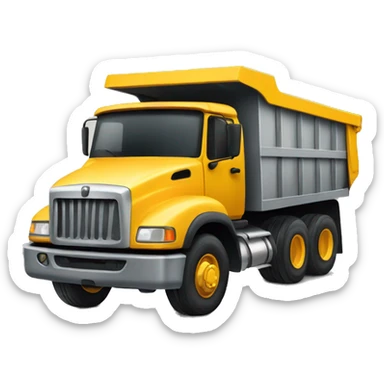 Dump truck sticker