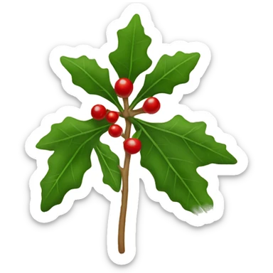 mistletoe  sticker