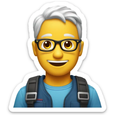 crea un emoji con il numero 1 e la scritta CHALLENGE sotto. Deve rappresentare una sfida da superare sticker