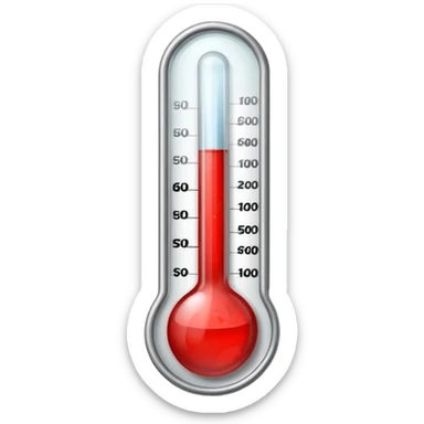 thermometer  with blood sticker