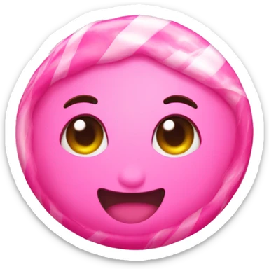 Candy in pink  sticker