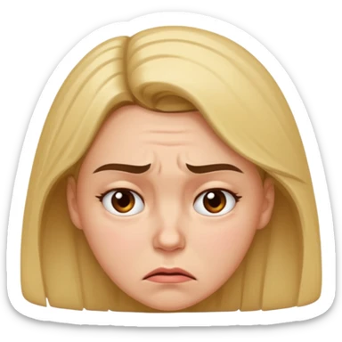 Una mujer estresada sticker