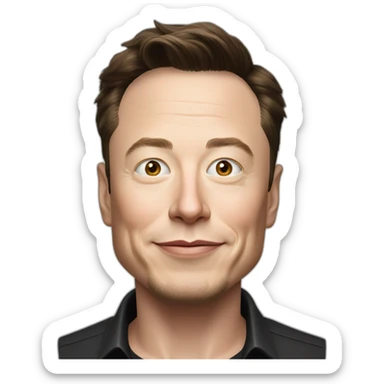 Elon Musk bois du lait sticker