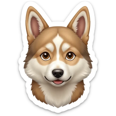 Husky with a little bit of German shepherd mix, cute sticker