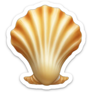 seashell with hands sticker