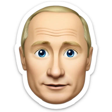 vladimir putin with vodka sticker