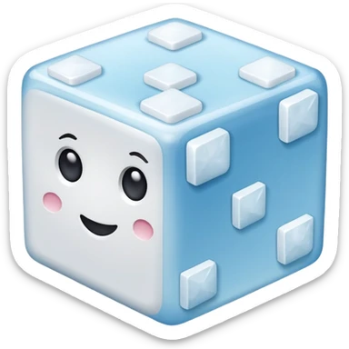 sugar cube sticker