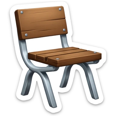 una silla y una mancuerna sticker