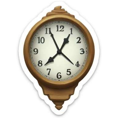 clock that  sticker
