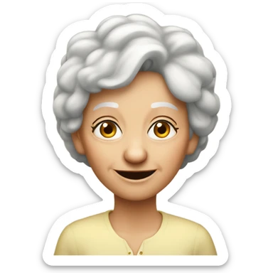 Oma, blöndliche Hare sticker