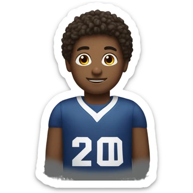 Boy with jersey that says “Juliano” sticker