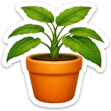 Una planta bonita con una masetá de color: FFACC4 sticker