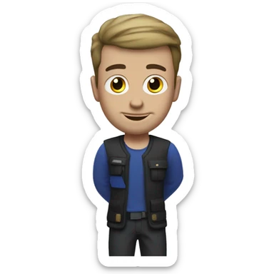 Zelenski with Play Station 5  sticker