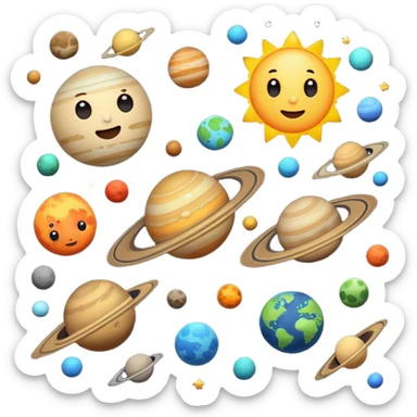 Solar system  sticker