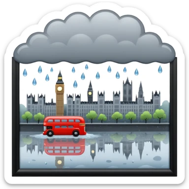 rain of london sticker