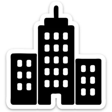 городская архитектура здания высотки sticker