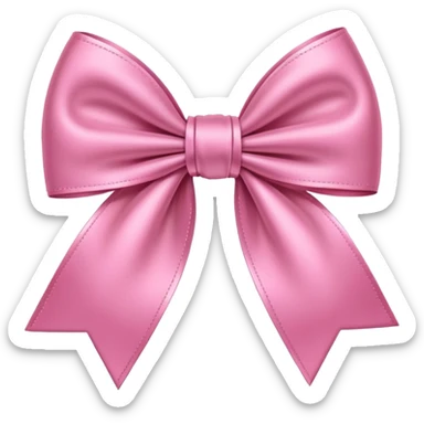 Pink bow emoji sticker