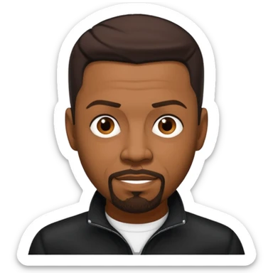 Keith Sweat (b.1961) with dark brown hair sticker