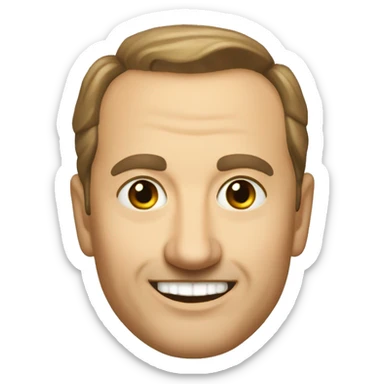 Radosław Sikorski smiling sticker