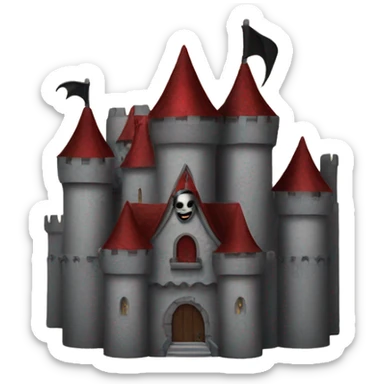 Vampire castle sticker