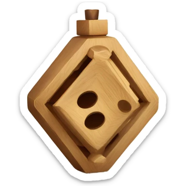 Jewish dreidel a four-sided spinning top, played during the Jewish holiday of Hanukkah sticker