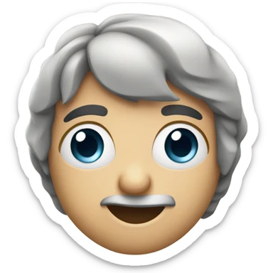 Squinty eyes sticker